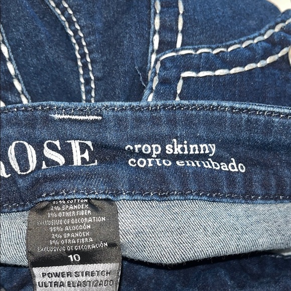 Knox Rose Crip Skinny Indigo Jeans size 10 - Picture 8 of 9